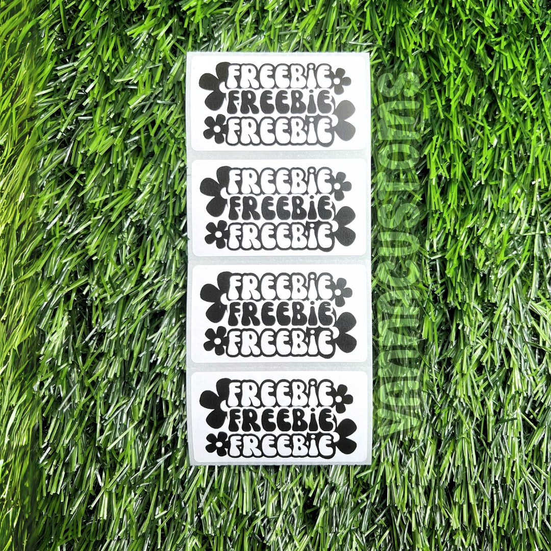 Groovy Freebie - 2.25” x 1.25" Thermal Printed Stickers