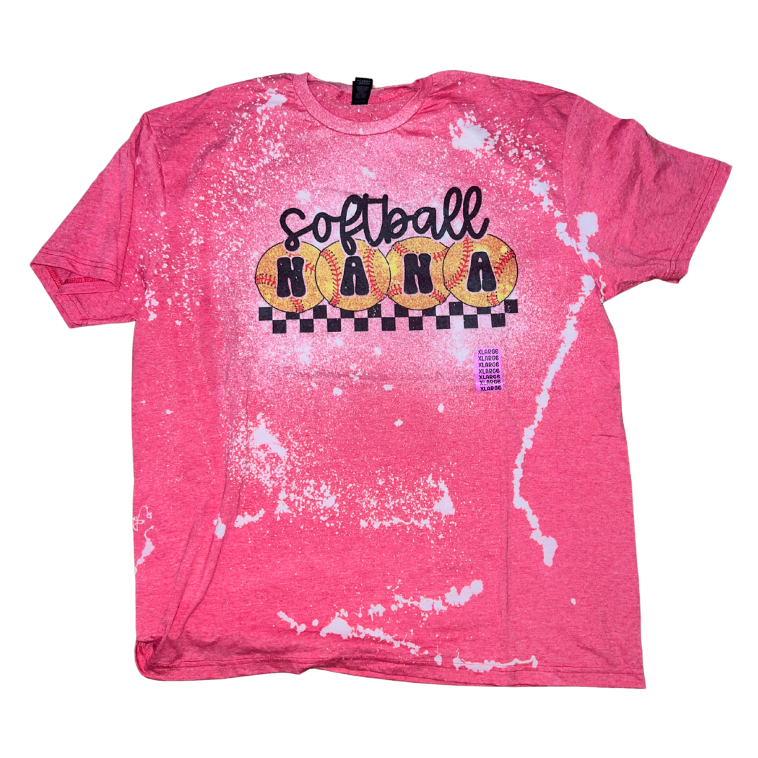 Softball Nana Bleached Tee