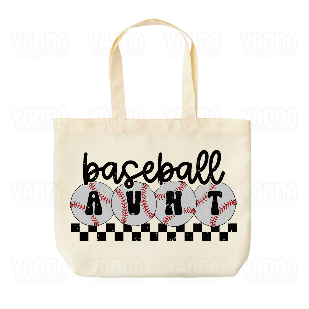 Baseball Aunt Tote Bag