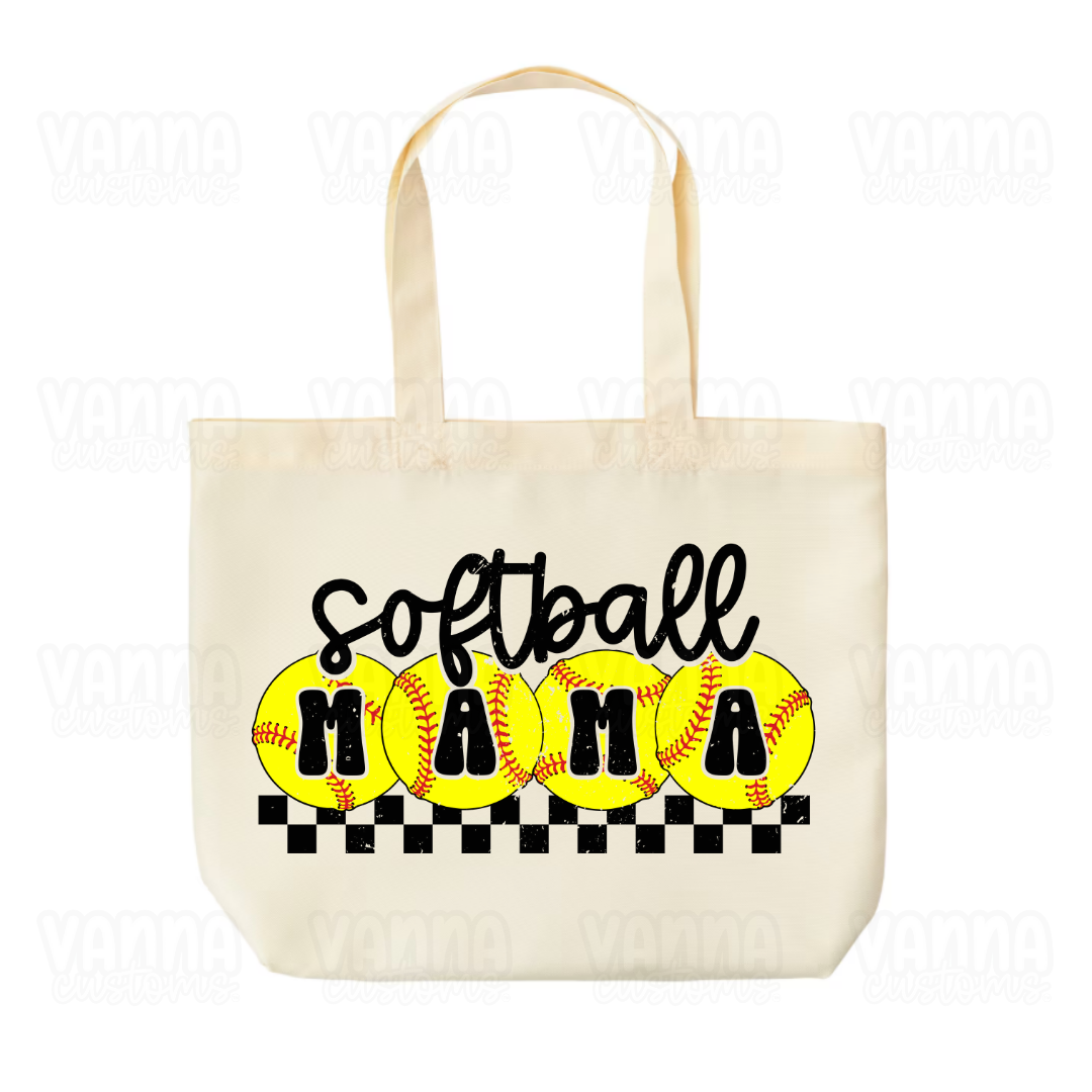 Softball Mama Tote Bag