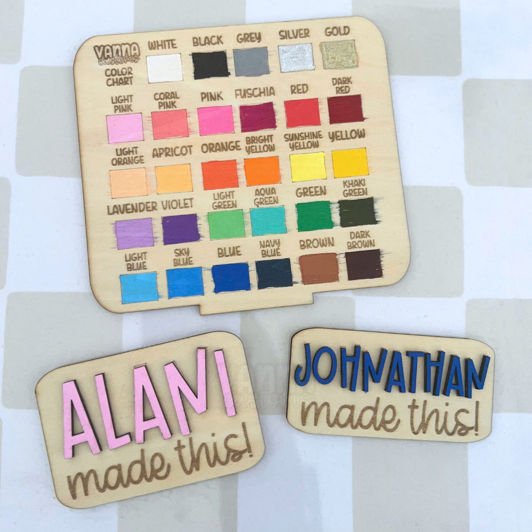 2 Pack Childrens Art Fridge Magnet - My Kid Made This Magnet