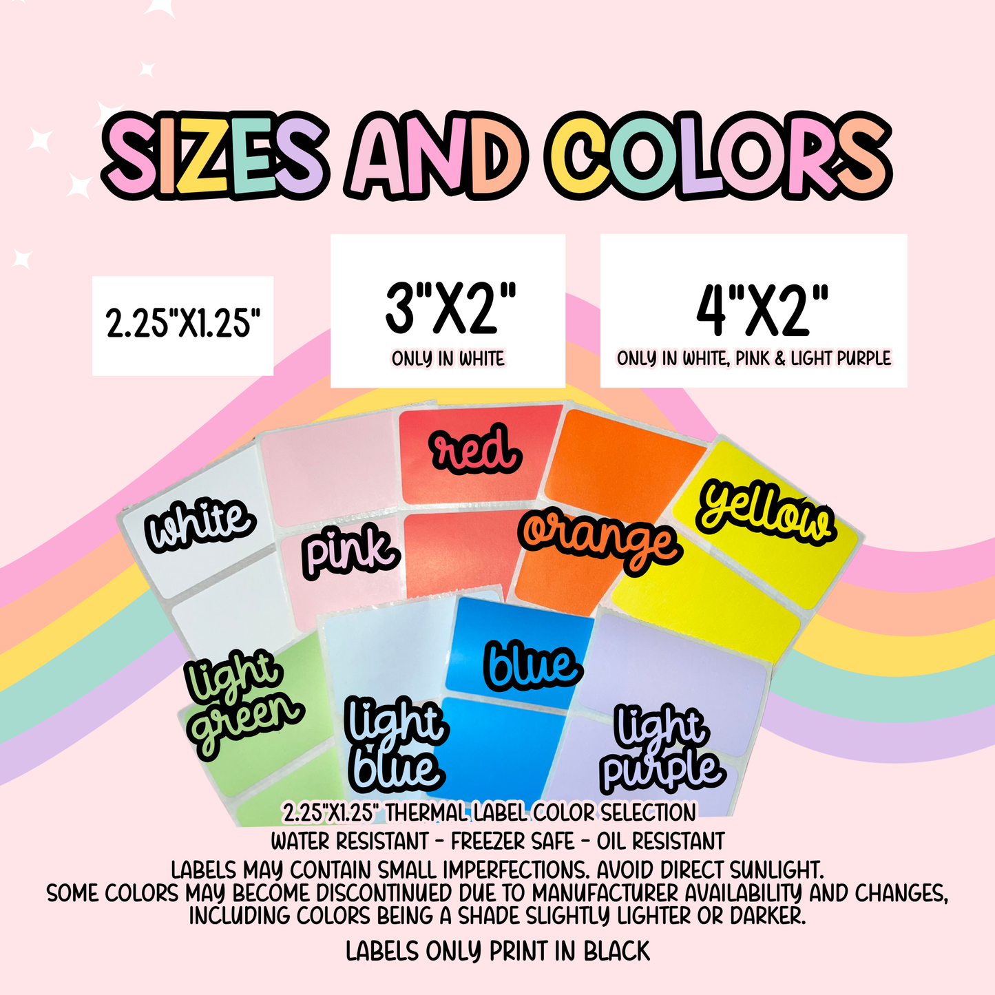 Custom Scent/Flavor/Product Name Thermal Printed Labels