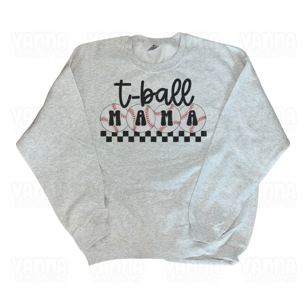T-Ball Mama Crewneck Sweater