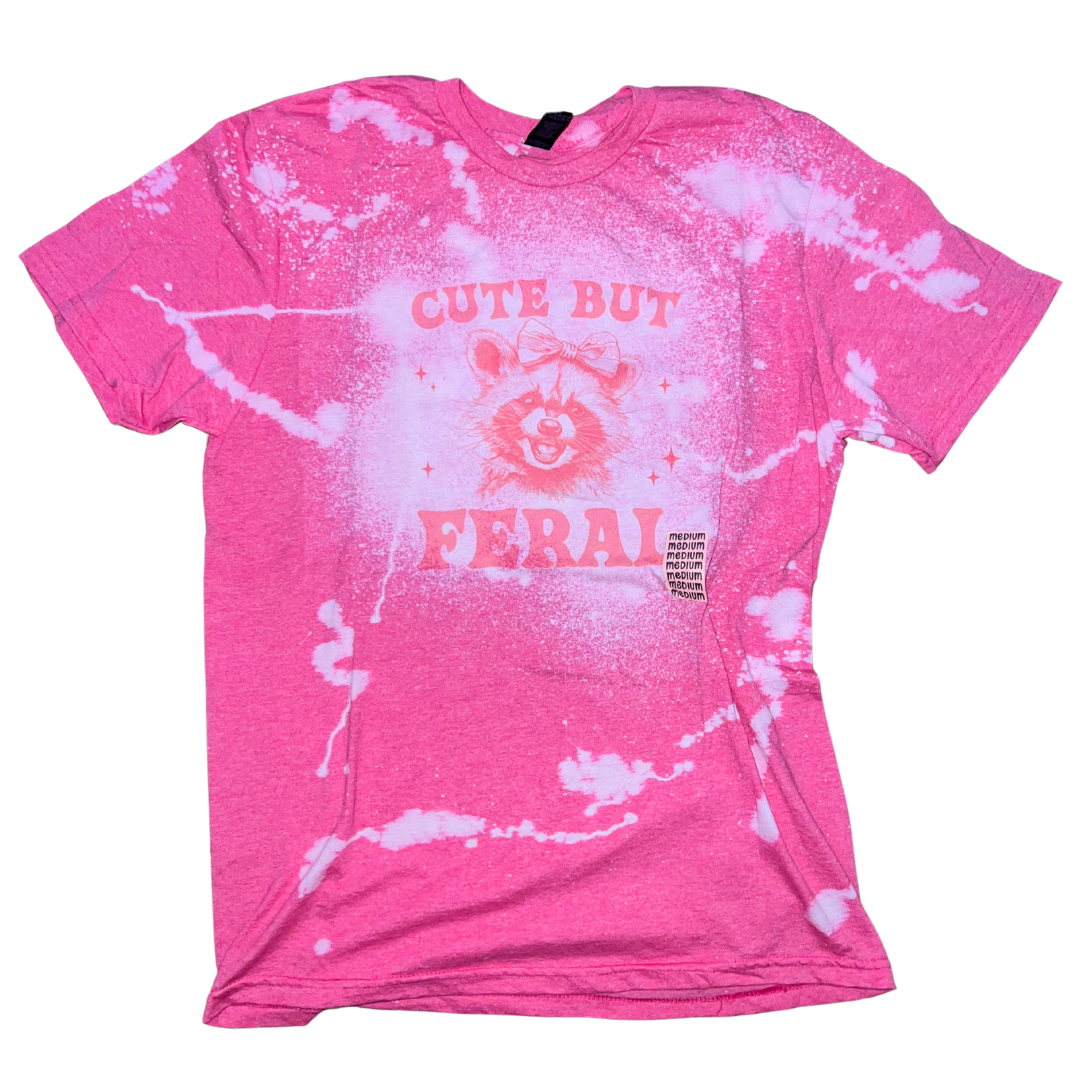 Cute But Feral Bleached Tee