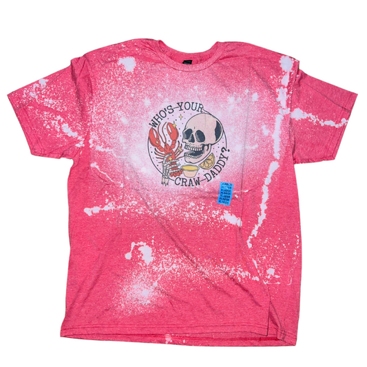 Who's Your Craw Daddy Bleached Tee