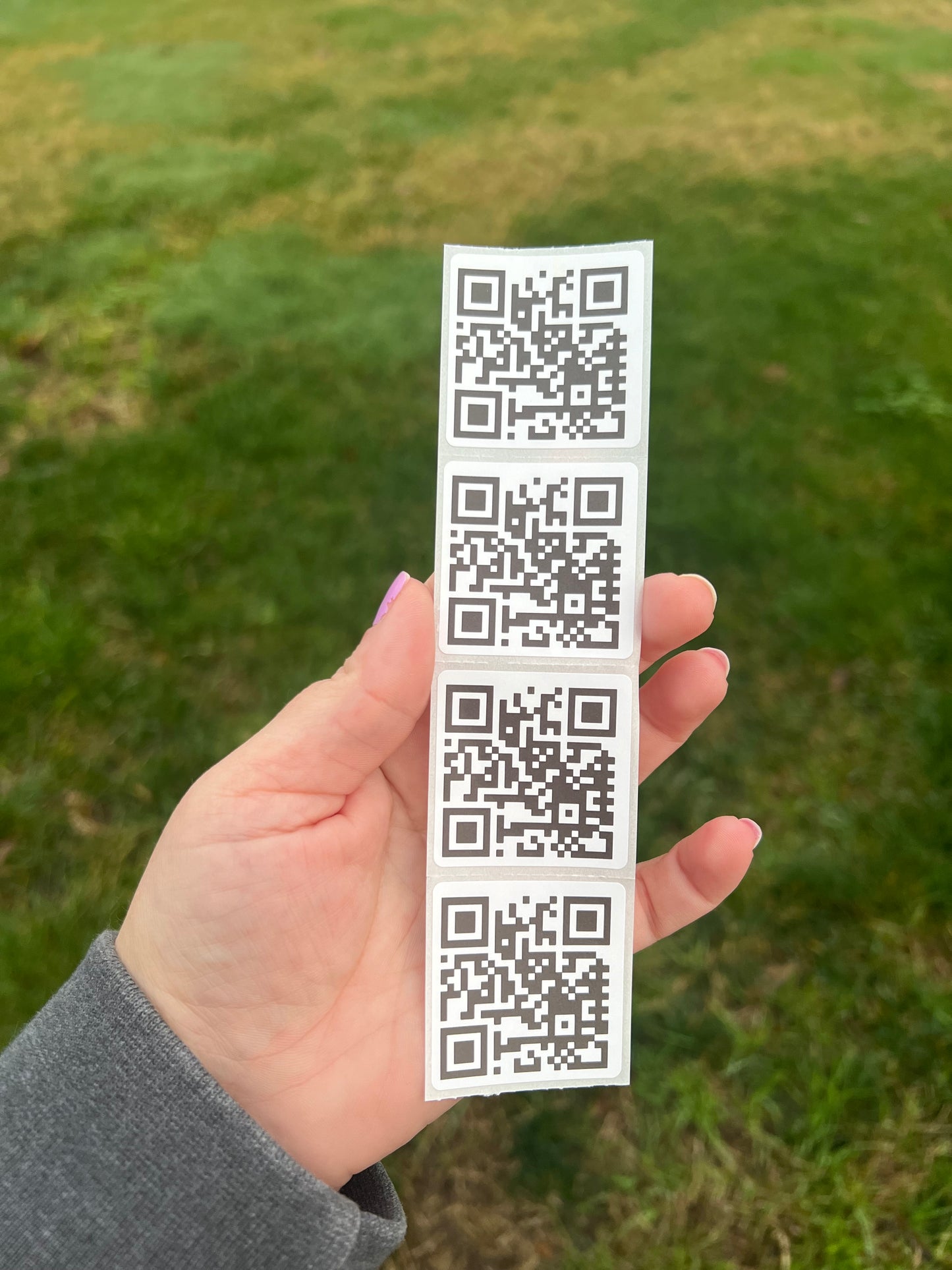 QR Code 1.5” Thermal Printed Stickers