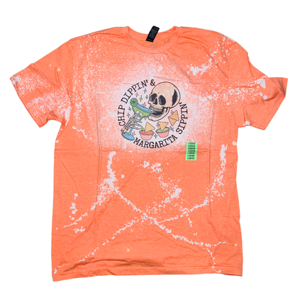 LAST CHANCE STYLES - Unisex Fit Bleached Tees - Mama - Sports - Spooky Styles