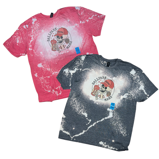Ballpark Mama Skeleton Bleached Tee