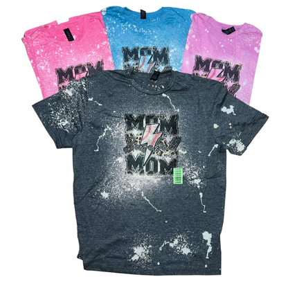 LAST CHANCE STYLES - Unisex Fit Bleached Tees - Mama - Sports - Spooky Styles