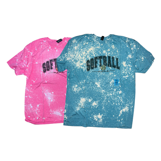 Softball Mama Bleached Tee