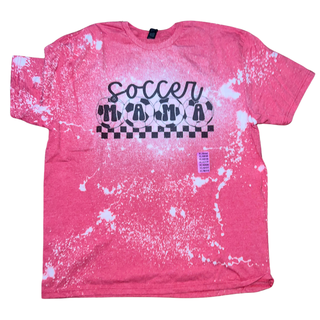 LAST CHANCE STYLES - Unisex Fit Bleached Tees - Mama - Sports - Spooky Styles