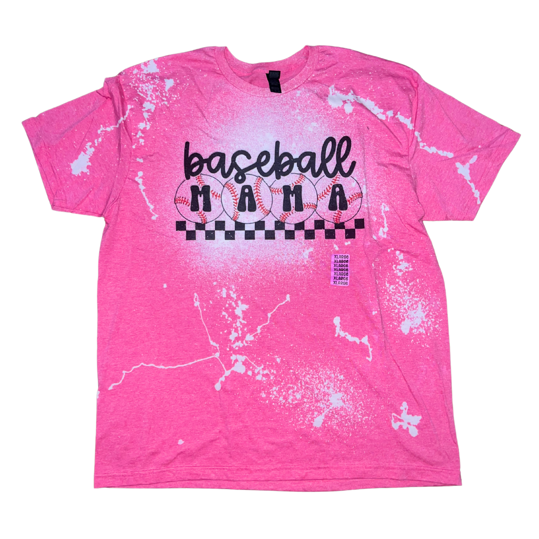 LAST CHANCE STYLES - Unisex Fit Bleached Tees - Mama - Sports - Spooky Styles