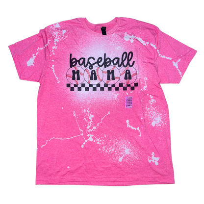 LAST CHANCE STYLES - Unisex Fit Bleached Tees - Mama - Sports - Spooky Styles