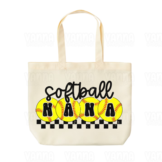 Softball Nana Tote Bag
