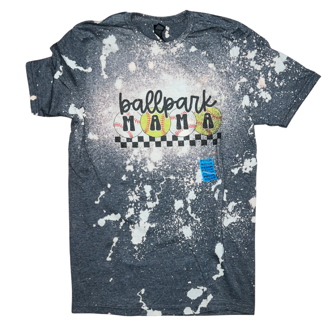 LAST CHANCE STYLES - Unisex Fit Bleached Tees - Mama - Sports - Spooky Styles