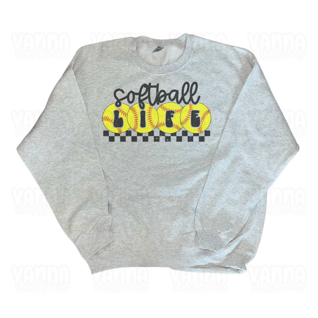Softball Life Crewneck Sweater