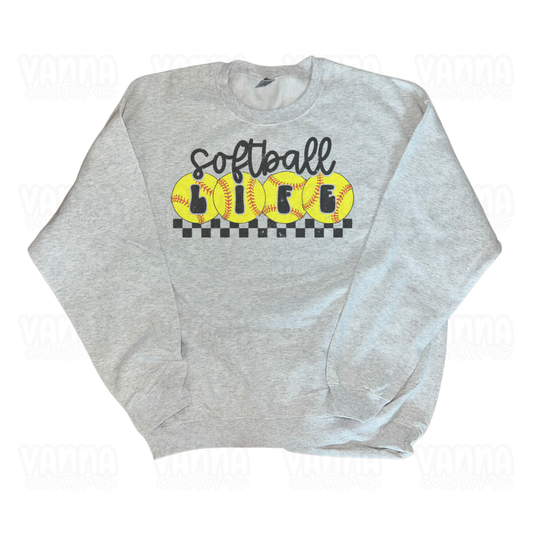 Softball Life Crewneck Sweater