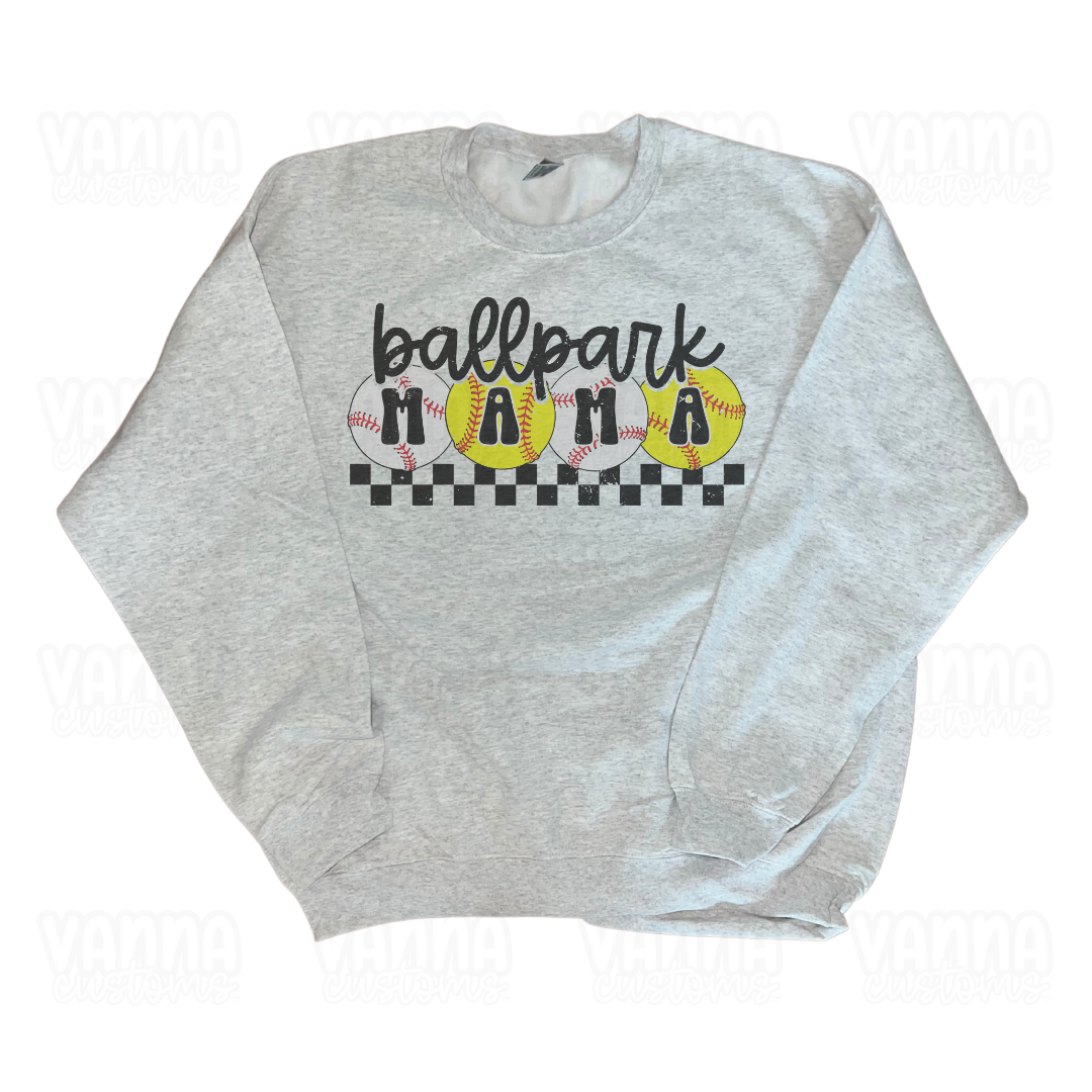 Ballpark Mama Crewneck Sweater