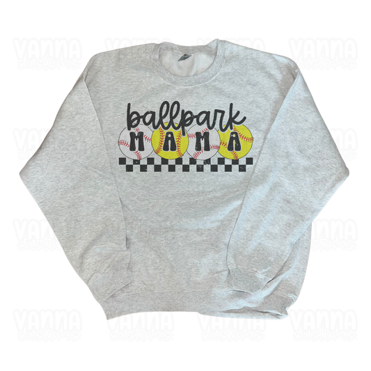 Ballpark Mama Crewneck Sweater