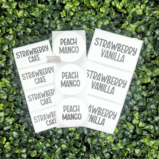 Custom Scent/Flavor/Product Name Thermal Printed Labels