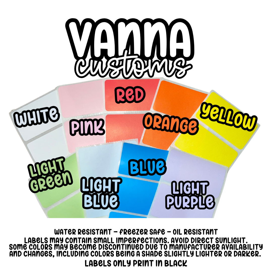 Car Freshie Scent + Care Labels - 2.25"x1.25" Thermal Printed Stickers - Valentine's Day Themed - Hearts
