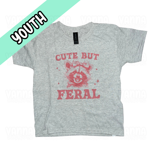 Cute But Feral Unisex Fit Short Sleeve Shirt - Youth