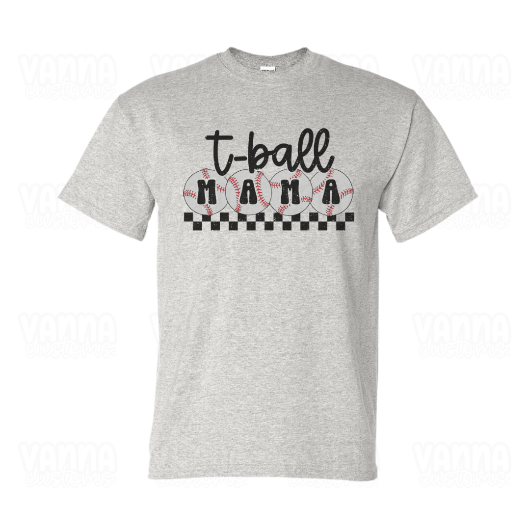 T-Ball Mama Unisex Fit Short Sleeve Shirt